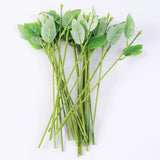 Load image into Gallery viewer, 20pcs Plastic Floral Wire Stem with Green Leaves