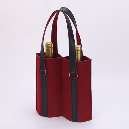 Two-bottle Felt Wine Bottle Gift Bags