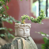 Load image into Gallery viewer, Unique Buddha Head Resin Planter