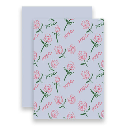 10pcs Rose Pattern Flower Wrap Paper (35x50cm)