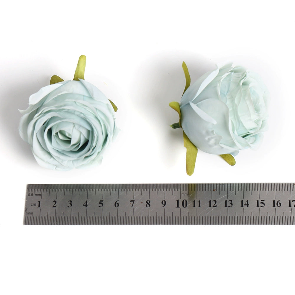 6cm Artificial Silk Rose Flower Heads Pack 30