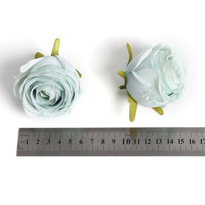 6cm Artificial Silk Rose Flower Heads Pack 30