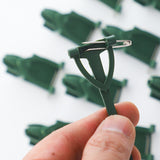 Load image into Gallery viewer, Green Boutonniere Holder Clips (Set of 100)