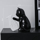 Load image into Gallery viewer, Cute Black Cat Ceramic Flower Vase