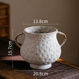 Load image into Gallery viewer, Rustic Textured Ceramic Vase with Handles