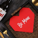 Load image into Gallery viewer, 50-Pack Red Heart Paper Napkins