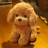 Load image into Gallery viewer, Teddy Dog Plush Toy with Red Collar 28cm