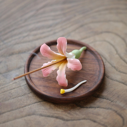 Flower Ceramic Incense Holder for Sticks