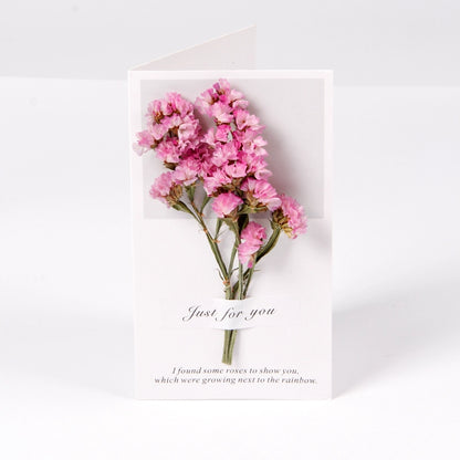 Real Dried Flower Greeting Cards Pack 10