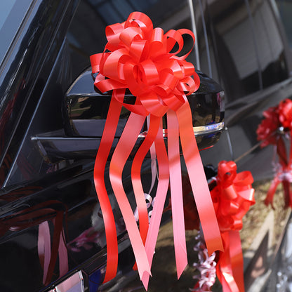8" Large Pull Ribbon Bows for Wedding Car Pack 10