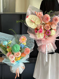 Load image into Gallery viewer, 20pcs Lace Matte Cellophane Wrap for Bouquets (58x58cm)