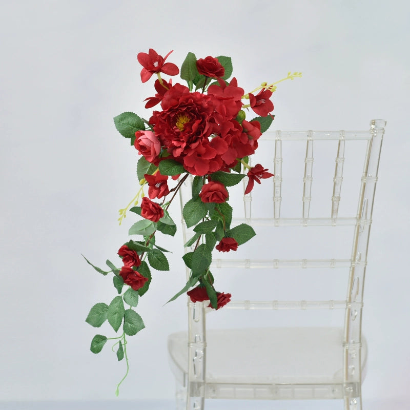 Artificial Flowers for Wedding Chair Decorations