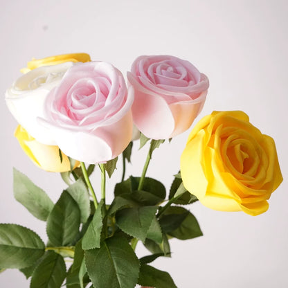 26" Real Touch Artificial Crown Rose Stem