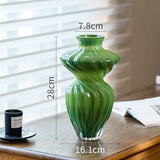 Load image into Gallery viewer, Modern Sculptural Twisted Glass Vase