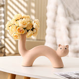 Load image into Gallery viewer, Cute Cat Shaped Ceramic Vase