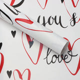 Load image into Gallery viewer, 20pcs Love Heart Graffiti Bouquet Paper (57x57cm)