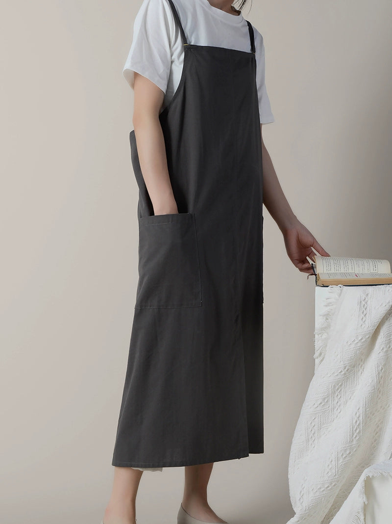 Minimalist Cotton Florist Apron with Pockets