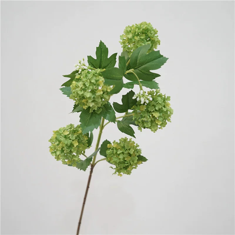 32" Artificial Snowball Hydrangea Spray