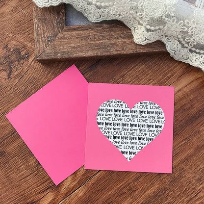 LOVE Valentine's Day Cards Pack 20 (9x9cm)
