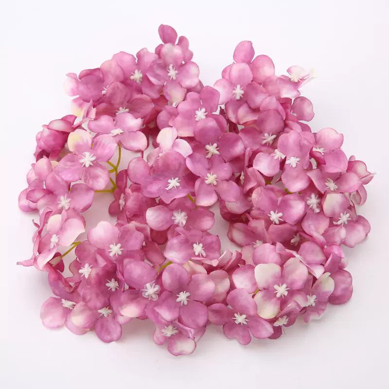 5cm Silk Hydrangea Flower Heads Pack 30