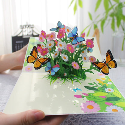 3D Butterfly Holiday Greeting Card