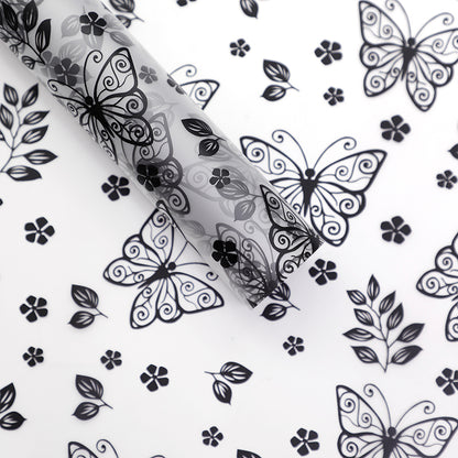 20pcs Frosted Butterfly Cellophane Wrap (58x58cm)