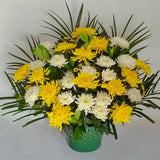 Load image into Gallery viewer, Green Plastic Funeral Flower Basket Pack 5