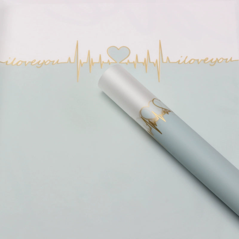 20pcs Heartbeat Frosted Cellophane Wrap (57x57cm)