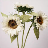Load image into Gallery viewer, Real Touch Cream Sunflower Stem (70cm)