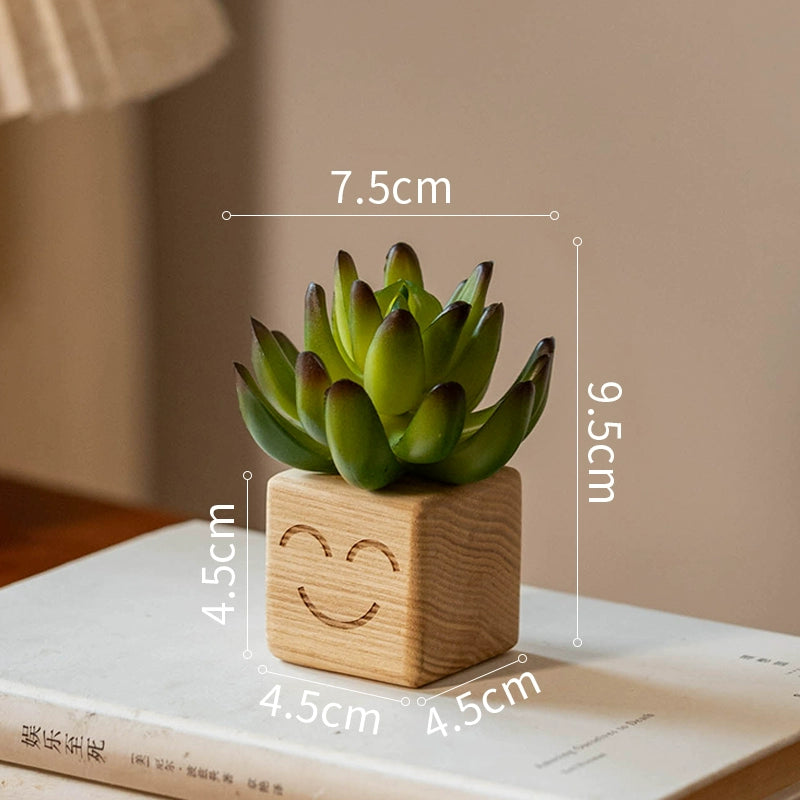 fake mini succulents Smiling Artificial Mini Succulents