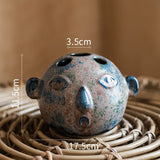 Load image into Gallery viewer, Distressed Vintage Artistic Ceramic Face Vase