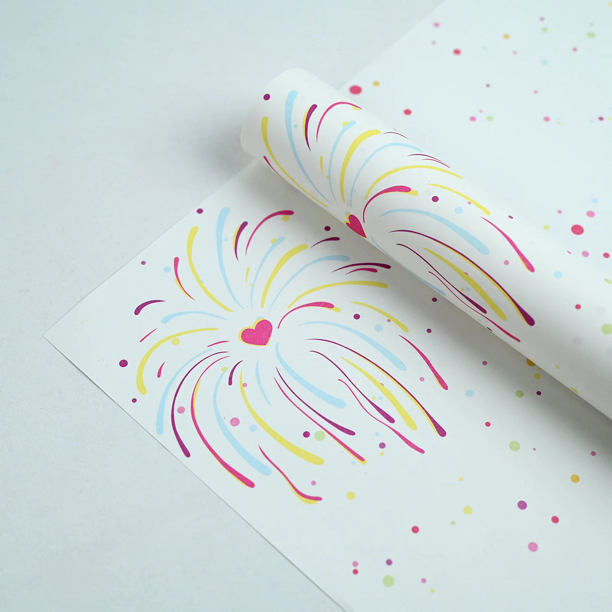 20pcs Fireworks Print Flower Wrap Paper (30x50cm)