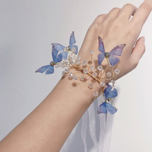 Enchanted Butterfly Bridesmaid Wrist Corsages