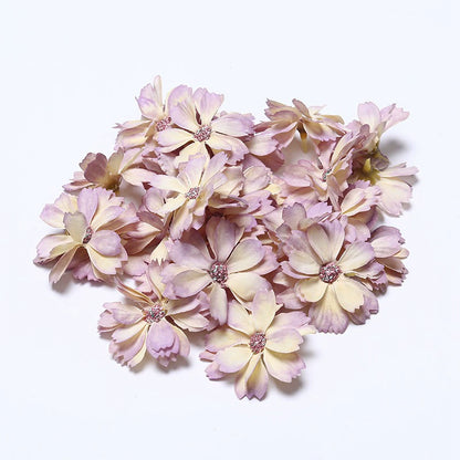 4.5cm Silk Flower Heads for Crafting Pack 100