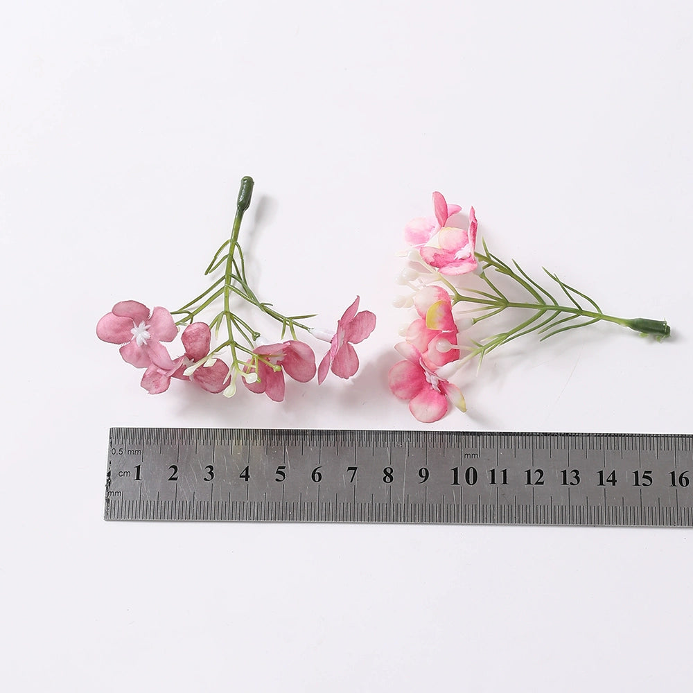8cm Silk Hydrangea Flower Heads Pack 30