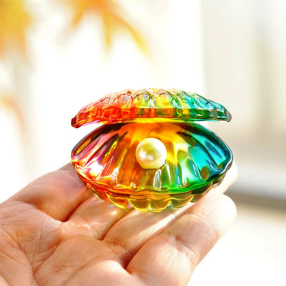 Iridescent Mini Glass Pearl Shell