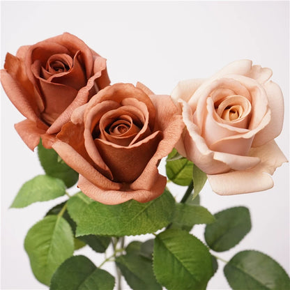 19" Real-Touch Lifelike Garden Rose Stem