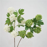 Load image into Gallery viewer, Artificial Snowball Hydrangea Spray (79cm)