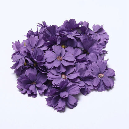 4.5cm Silk Flower Heads for Crafting Pack 100