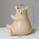 Load image into Gallery viewer, Polar Bear Mini Ceramic Vase