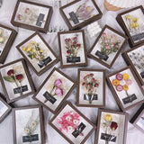 Load image into Gallery viewer, Real Dried Flower Photo Frame Stand (14x19cm)