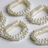 Load image into Gallery viewer, 5 Pcs Double Strand Pearl Wrist Corsage Bracelet Band