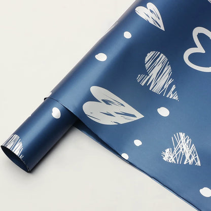20pcs Heart Pattern Bouquet Wrap Paper (57x57cm)