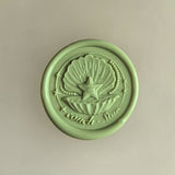 Load image into Gallery viewer, 30Pcs Green Floral Wax Seal Stickers