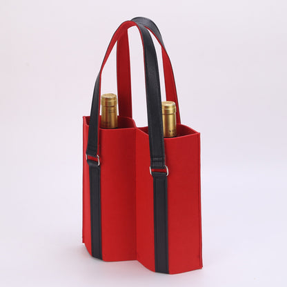 Two-bottle Felt Wine Bottle Gift Bags