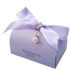 Load image into Gallery viewer, Lavender Purple Favor Box with Ribbon Set of 10