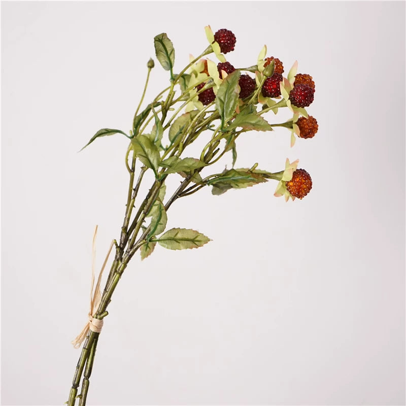 18" Artificial Raspberry Stem Bundle