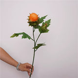 Load image into Gallery viewer, Artificial Flocked Thistle Stem (50cm)
