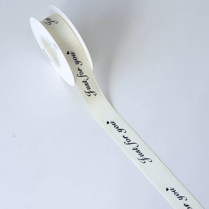 Ruban en coton JUST FOR YOU (2,5 cm x 9,1 m)