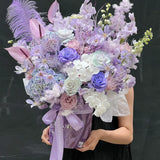 Load image into Gallery viewer, Marble-patterned Floral Gift Boxes (Set of 2)